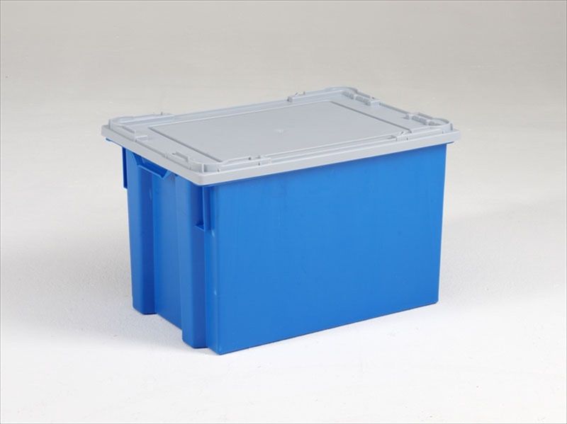 Caja de plástico apilable y encajable 600 x 400 x 200 mm - Cajas